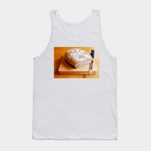 Sourdough on Chopping Board with Knife Tank Top